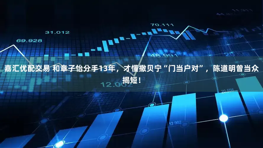 嘉汇优配交易 和章子怡分手13年，才懂撒贝宁“门当户对”，陈道明曾当众揭短！
